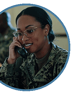 Service members phoning home